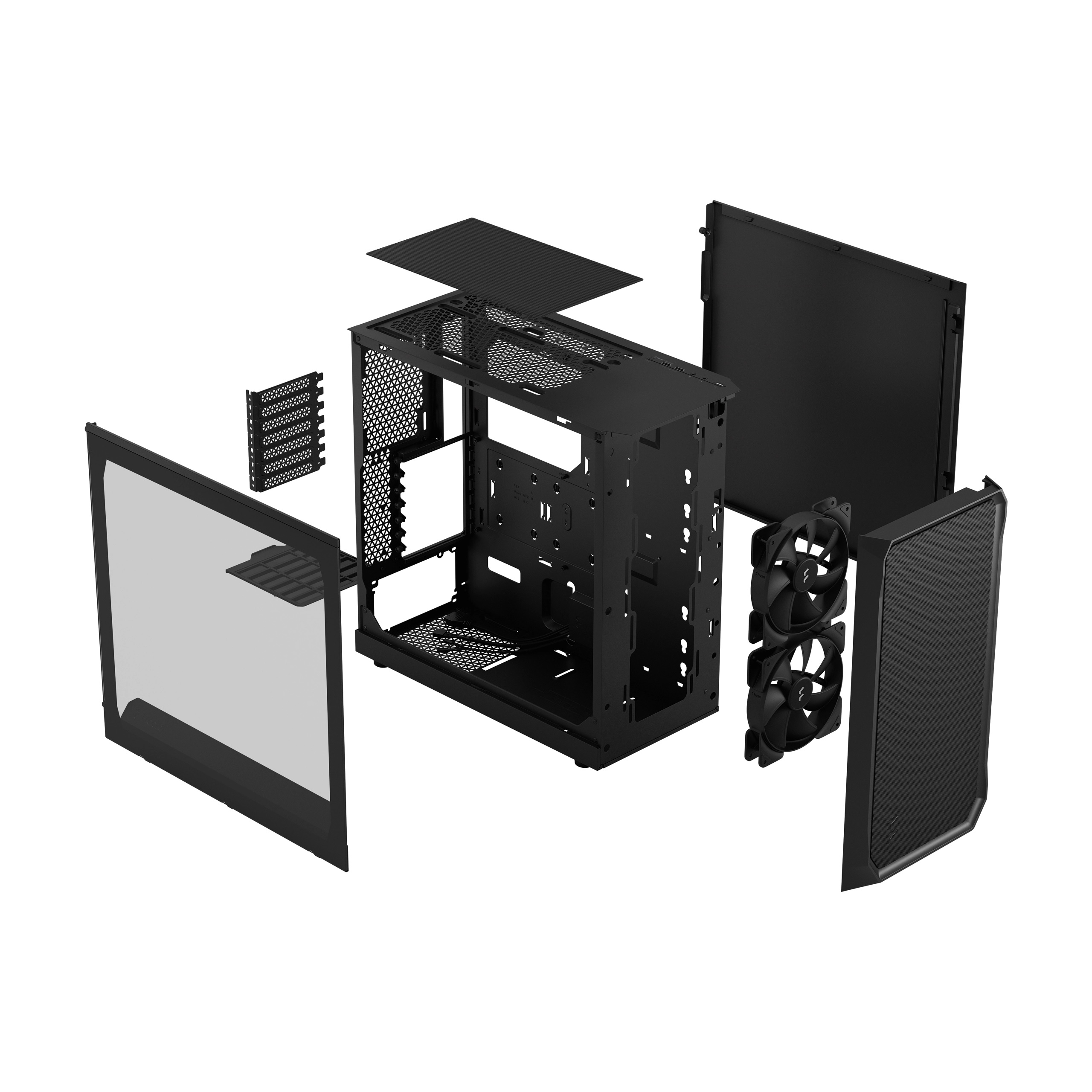 Fractal Design | Focus 2 | Side window | Black TG Clear Tint | Midi Tower | Power supply included No | ATX - Image 12