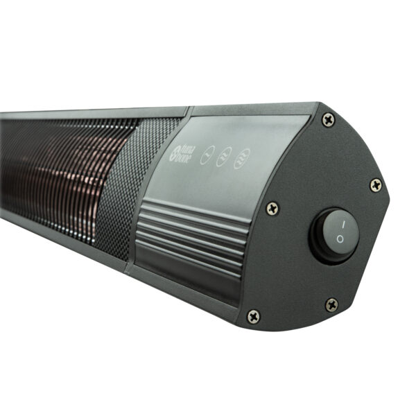 TunaBone | Electric Wall mounted Infrared Patio Heater | TB2580W-01 | Patio heater | 2500 W | Number of power levels 3 | Suitable for rooms up to 25 m² | Black | IP55 - Image 5