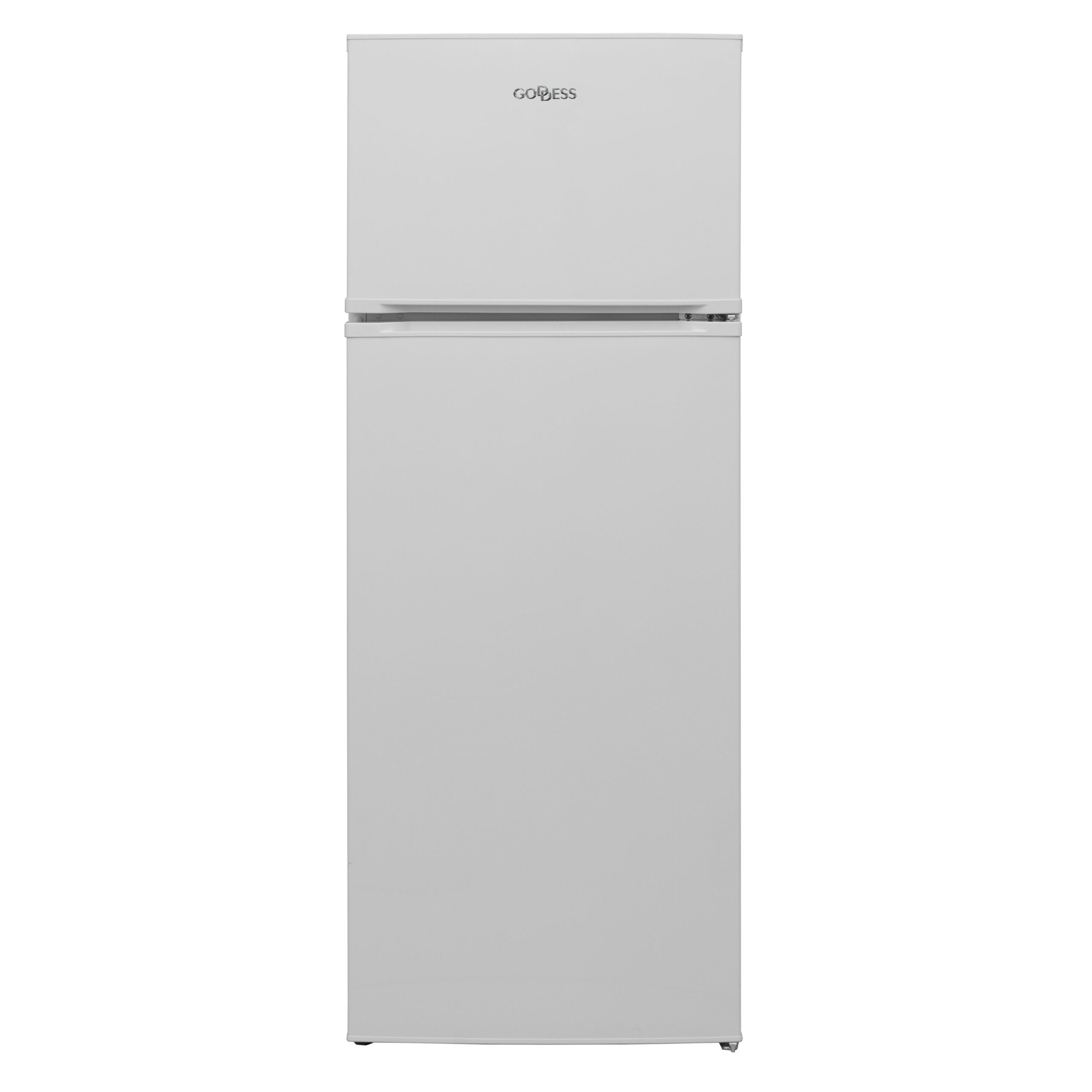 Goddess Refrigerator | GODRDD0144GW8AE | Energy efficiency class E | Free standing | Double Door | Height 145 cm | Fridge net capacity 171 L | Freezer net capacity 42 L | 41 dB | White