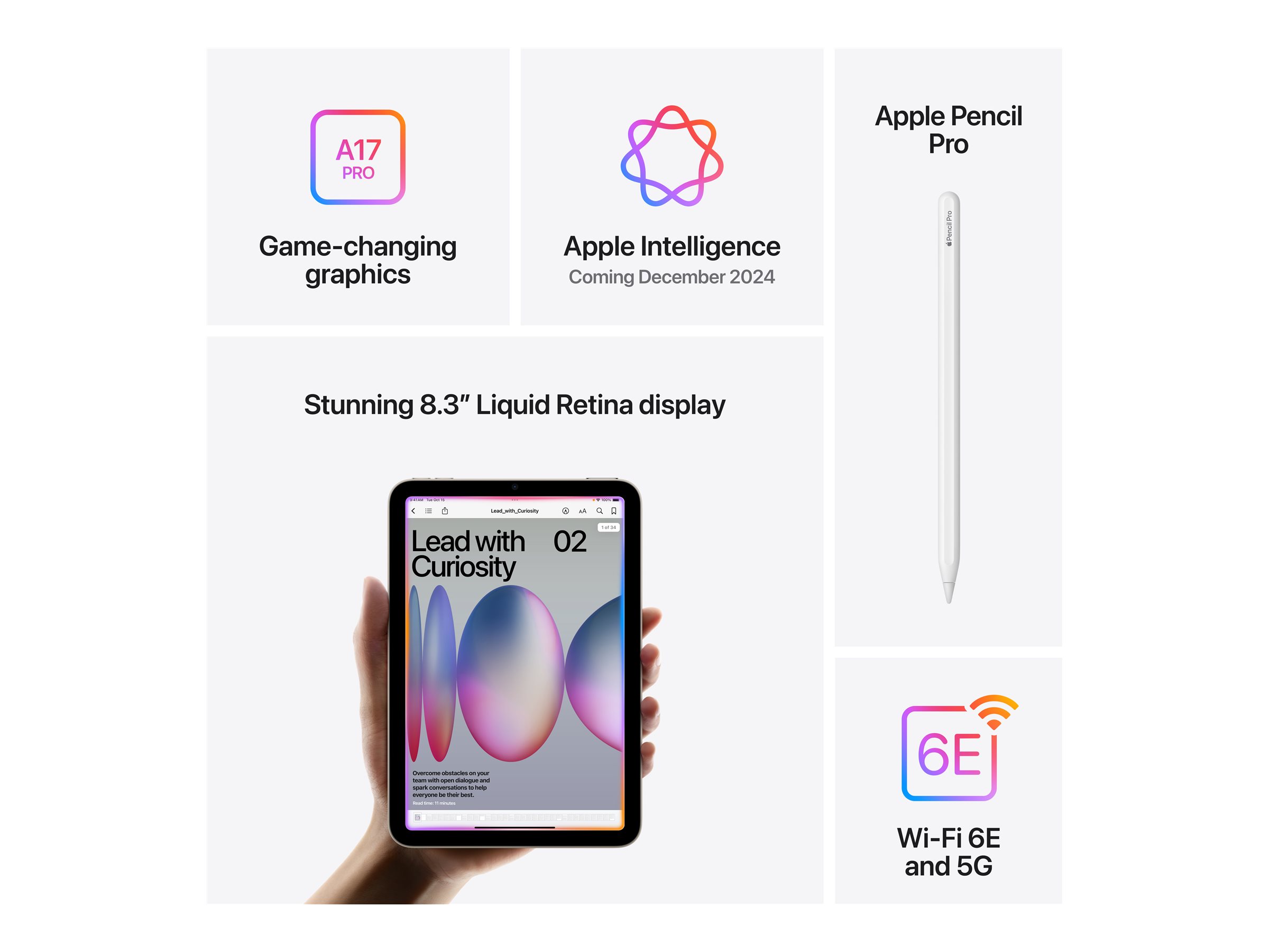 Apple iPad Mini (A17 Pro) Wi-Fi + Cellular 256GB Purple | Apple - Image 14