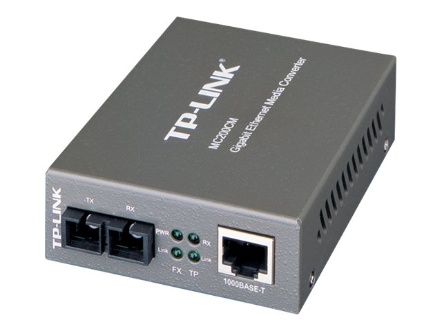 TP-LINK Gigabit Multi-Mode Media Converter | MC200CM | 1x 1000M SC/UPC port | 1x 1000M RJ45 port (Auto MDI/MDIX) - Image 2