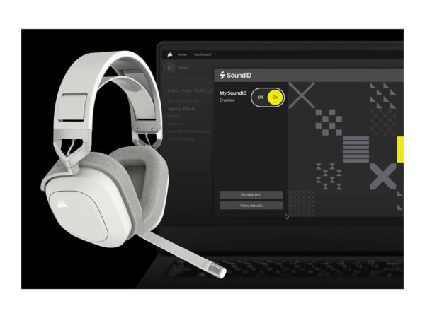 Corsair | Gaming Headset | HS80 MAX | Bluetooth | Built-in microphone | Wireless | White | Bluetooth | Over-Ear | Wireless - Image 10
