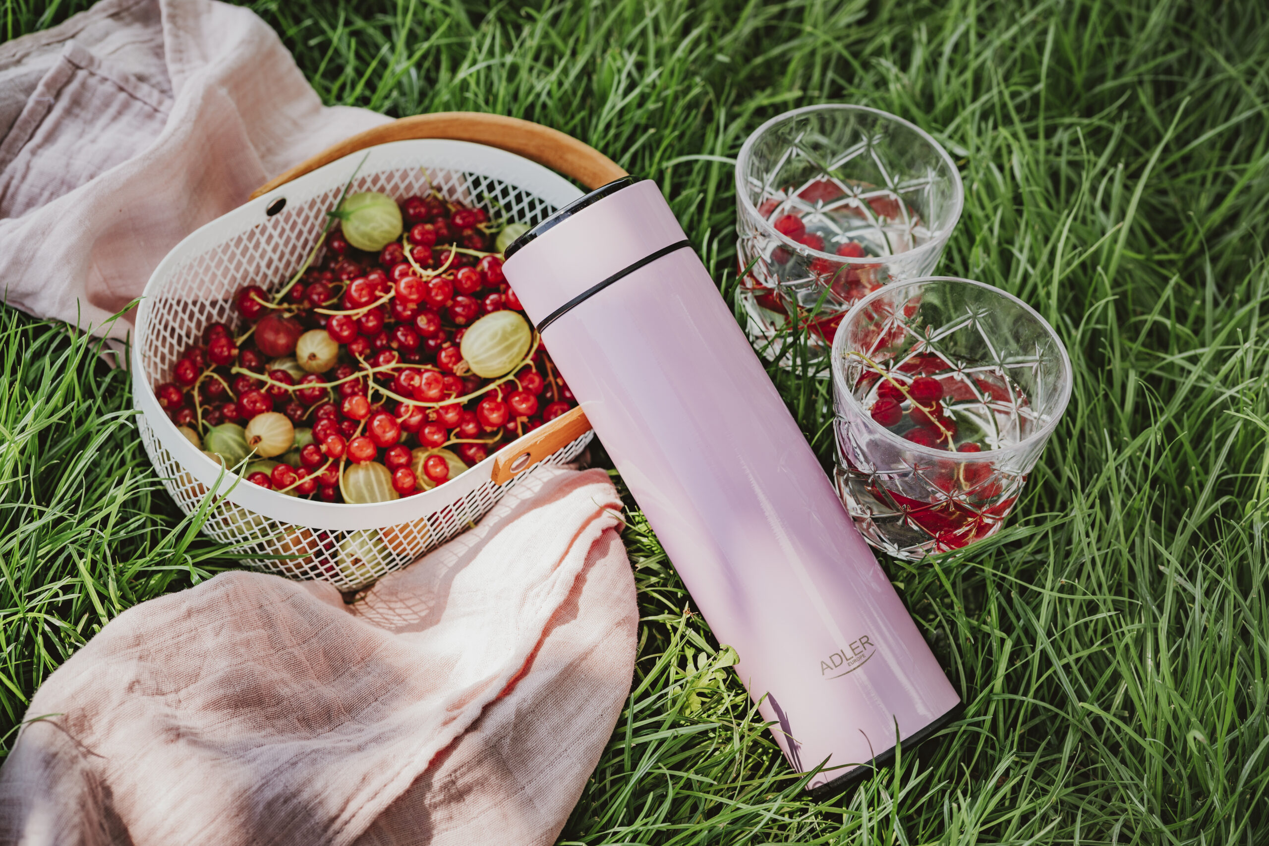 Adler | Thermal Flask | AD 4506p | Material Stainless steel/Silicone | Pink - Image 7