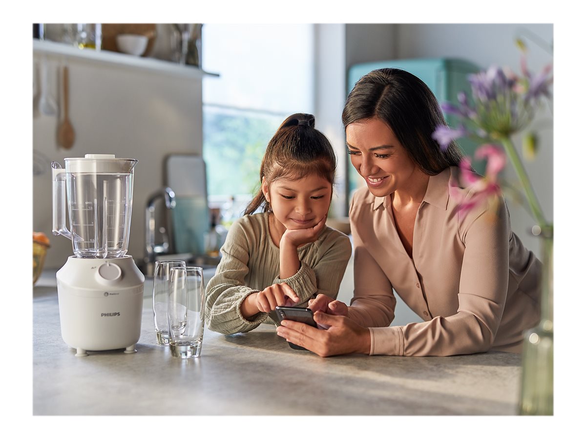 Philips | Blender | HR2041/00 3000 Series | Tabletop | 450 W | Jar material Plastic | Jar capacity 1.9 L | Ice crushing | White - Image 4