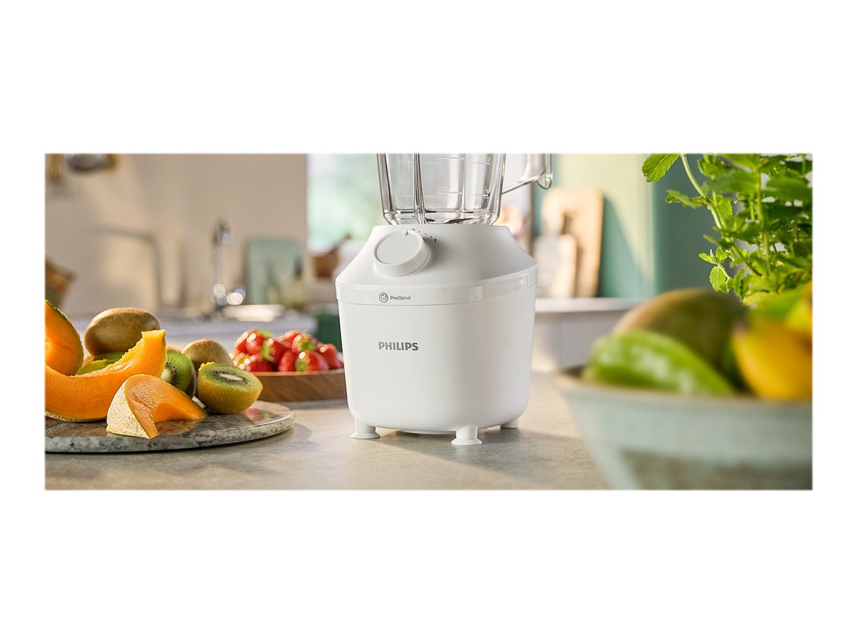 Philips | Blender | HR2041/00 3000 Series | Tabletop | 450 W | Jar material Plastic | Jar capacity 1.9 L | Ice crushing | White - Image 9