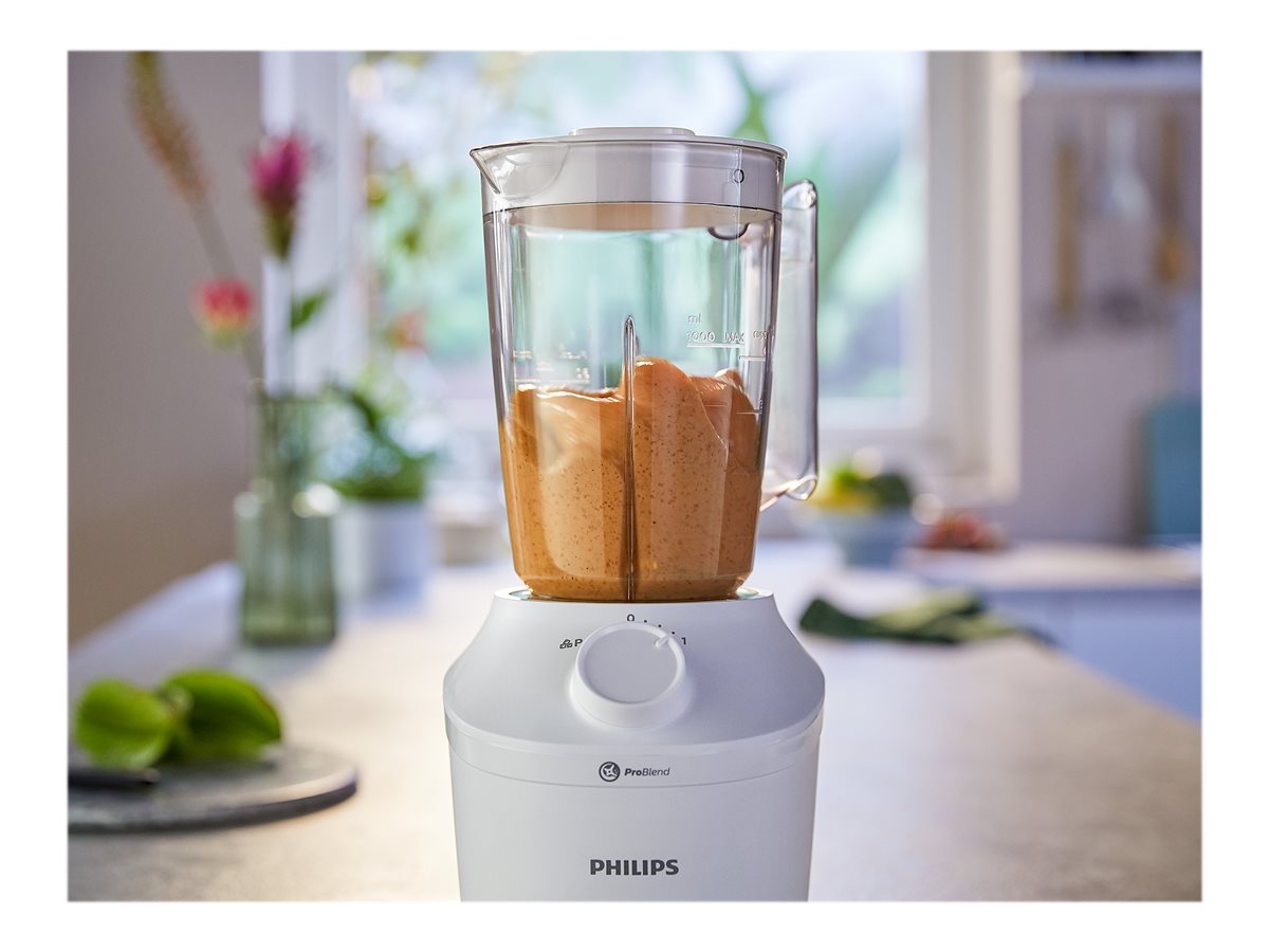 Philips | Blender | HR2041/00 3000 Series | Tabletop | 450 W | Jar material Plastic | Jar capacity 1.9 L | Ice crushing | White - Image 10