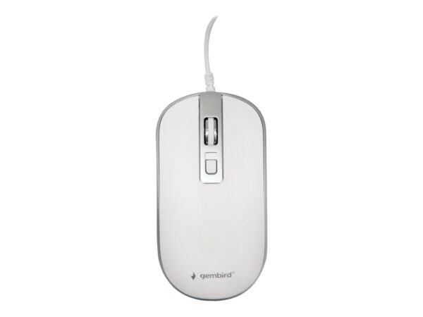 Gembird | Optical USB mouse | MUS-4B-06-WS | Optical mouse | White/Silver - Image 3