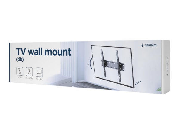 Gembird | Wall mount | WM-55T-02 | 32-55 " | Maximum weight (capacity) 40 kg | Black - Image 4