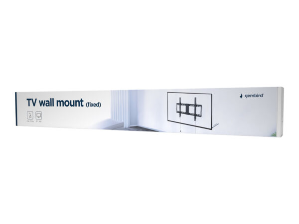 Gembird | Wall mount | WM-80F-01 | Fixed | 37-80 " | Maximum weight (capacity) 70 kg | Black - Image 2