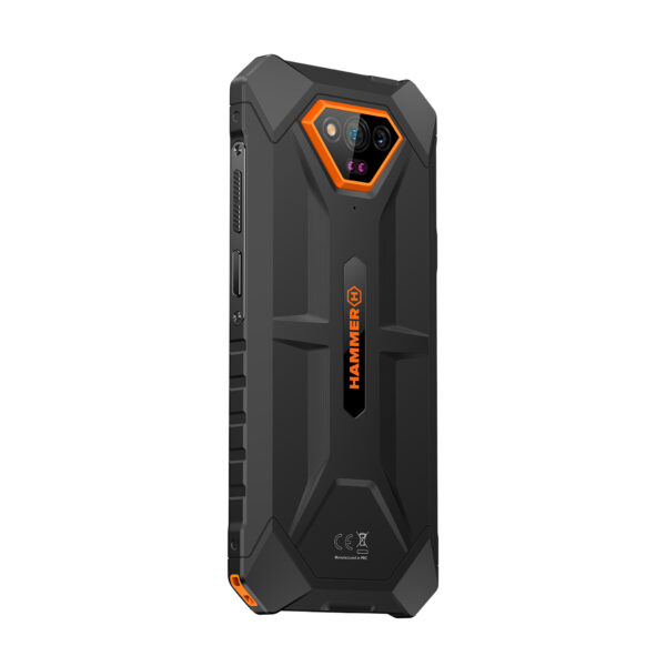 Hammer Iron | V | Orange | 6.5 " | IPS | 1600 x 720 pixels | Mediatek | Helio G36 | Internal RAM 6 GB | 64 GB | microSD | Dual SIM | Nano SIM | 3G | 4G | Main camera resolution 50 MP | Secondary camera resolution 8 MP | Android | 13 - Image 5
