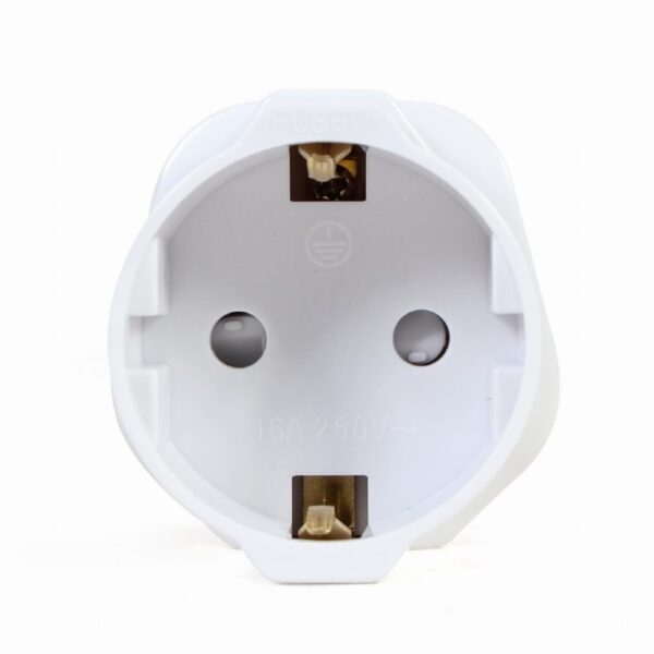 Cablexpert AC power adapter, EU Schuko socket to UK plug, 13 A | A-AC-EUFUKM-01 | Power adapter - Image 2