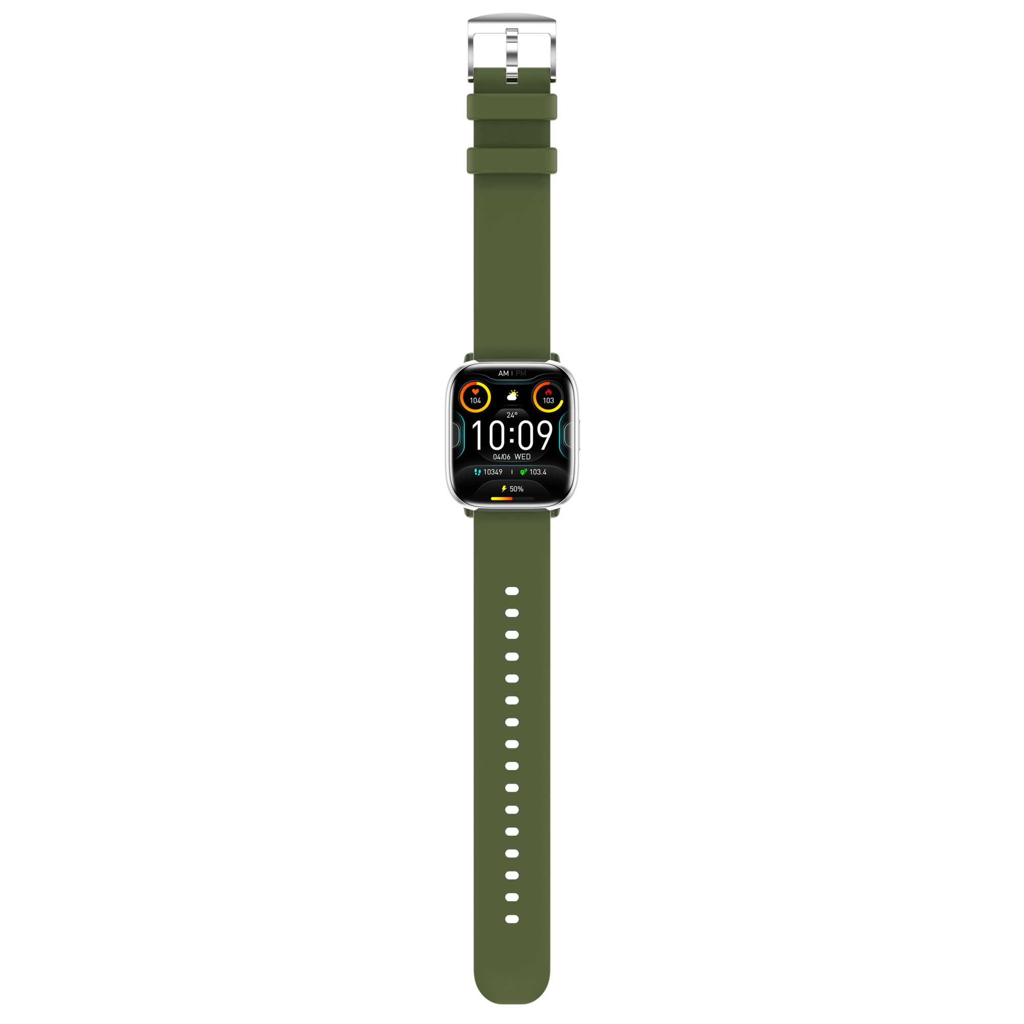 myPhone Watch Pastel | Smart watch | AMOLED | 1.75" | Waterproof | Silver Green - Image 11