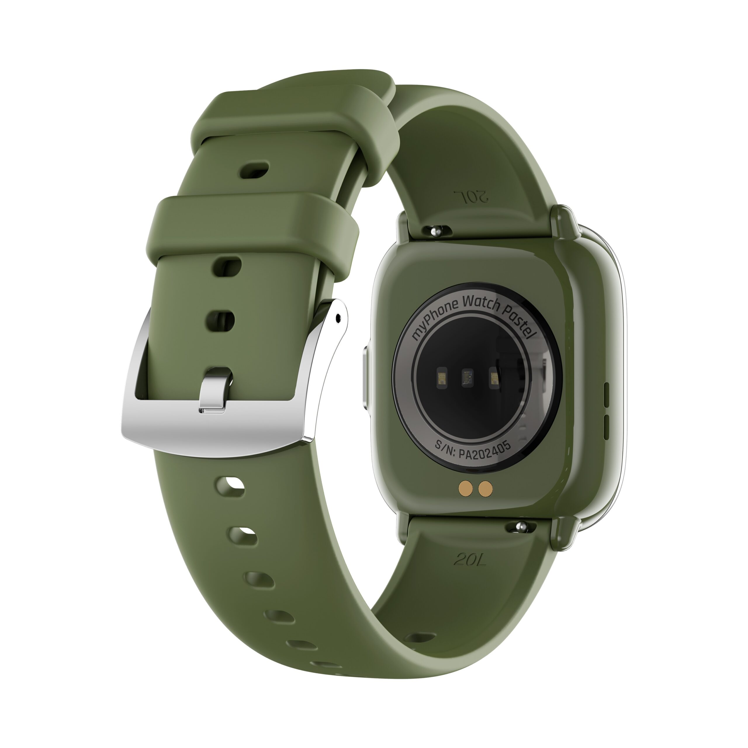 myPhone Watch Pastel | Smart watch | AMOLED | 1.75" | Waterproof | Silver Green - Image 5