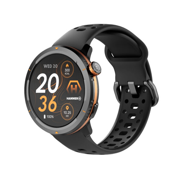 Hammer Watch 2 Lite | Smart watch | AMOLED | 1.43" | Waterproof | Black - Image 3
