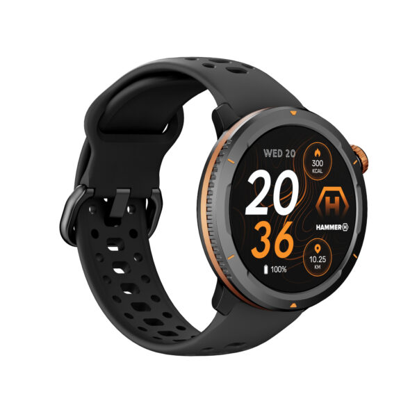 Hammer Watch 2 Lite | Smart watch | AMOLED | 1.43" | Waterproof | Black - Image 4