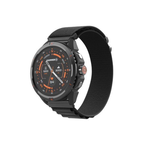 Hammer Watch 2 | Smart watch | GPS (satellite) | AMOLED | 1.5" | Waterproof | Black - Image 2