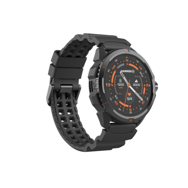Hammer Watch 2 | Smart watch | GPS (satellite) | AMOLED | 1.5" | Waterproof | Black - Image 4