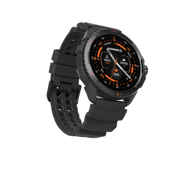 Hammer Watch 2 | Smart watch | GPS (satellite) | AMOLED | 1.5" | Waterproof | Black - Image 6