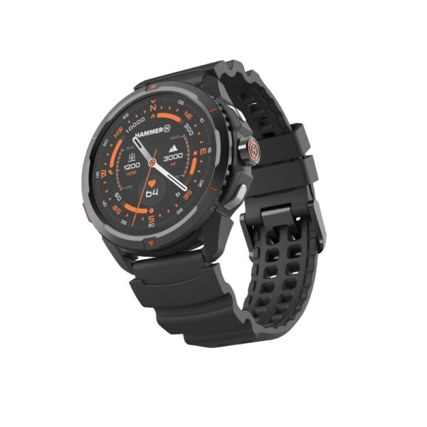 Hammer Watch 2 | Smart watch | GPS (satellite) | AMOLED | 1.5" | Waterproof | Black - Image 8