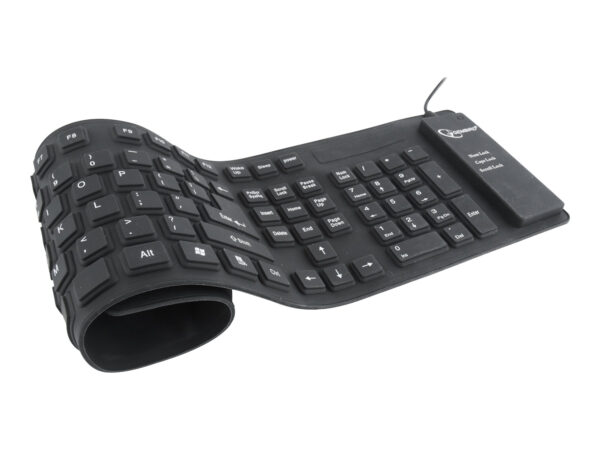 Gembird | Flexible keyboard | Wired | US | USB + PS/2 - Image 5