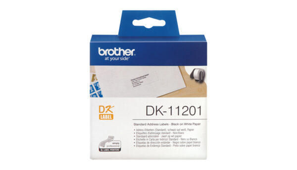 Brother | DK-11201 Standard Address Labels | Black, White | DK | 29mm x 90mm - Image 4