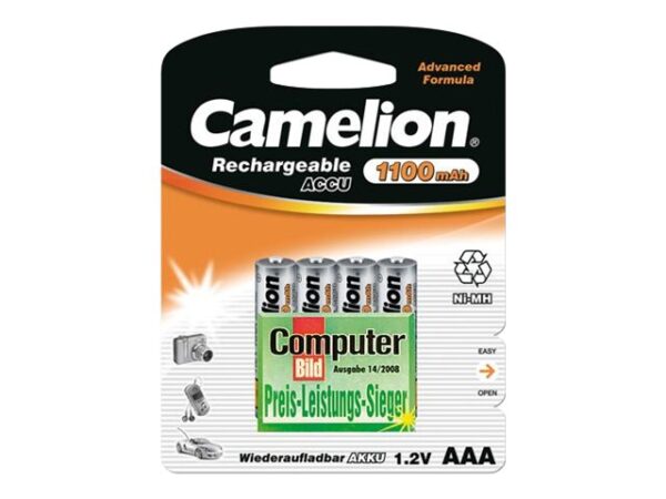 Camelion | AAA/HR03 | 1100 mAh | Rechargeable Batteries Ni-MH | 4 pc(s) - Image 2
