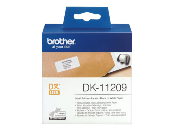 Brother | DK-11209 Small Address Labels | White | DK | 29mm x 62mm - Image 2