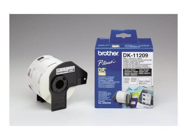 Brother | DK-11209 Small Address Labels | White | DK | 29mm x 62mm - Image 9