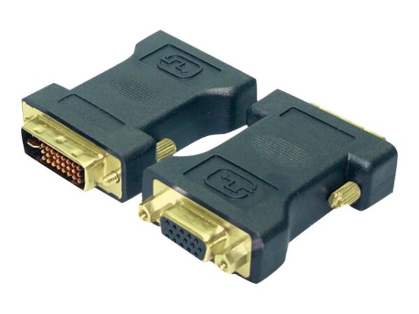 Logilink | DVI-I male Dual-Link (24+5 pin) > VGA female HD (15-pin) | Black | DVI -I | VGA