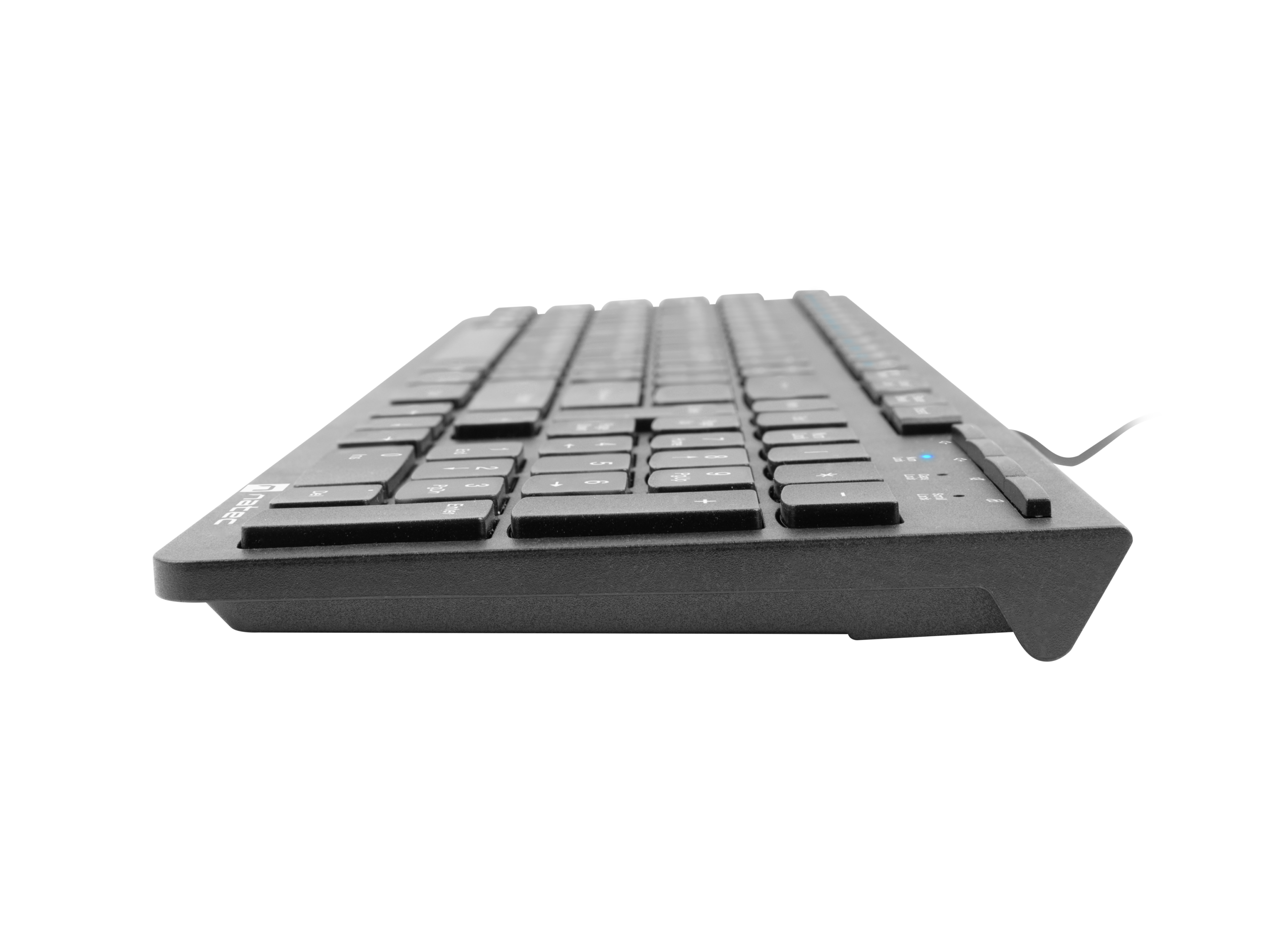 Natec | Keyboard | Discus 2 Slim | Standard | Wired | US | Black | USB 2.0 | 424 g | Numeric keypad - Image 7