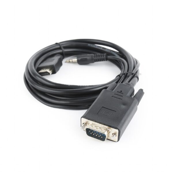 Cablexpert HDMI to VGA and  Audio Adapter Cable, Single Port, 1.8m, Black | Cablexpert - Image 4
