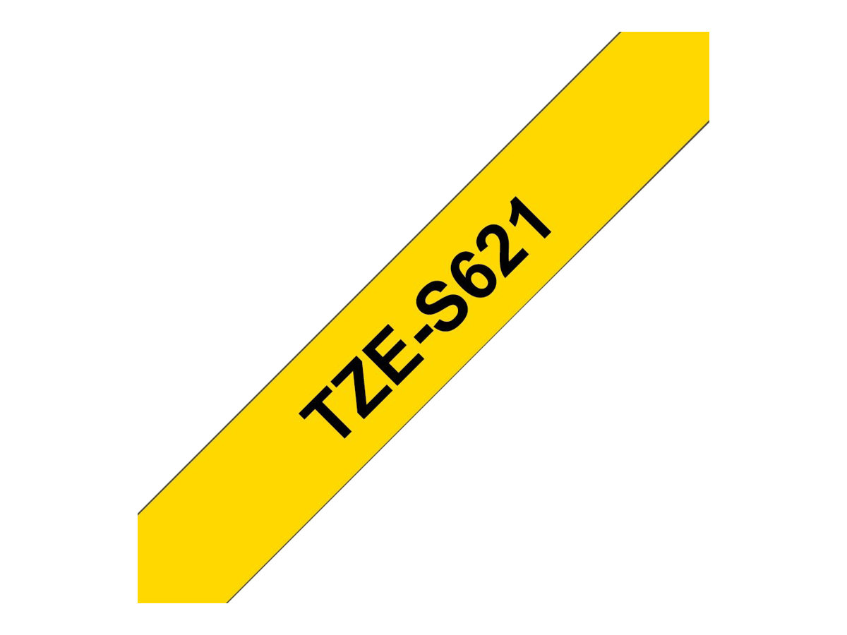 Brother | TZe-S621 Strong Adhesive Laminated Tape | Black on Yellow | TZe | 8 m | 9 cm - Image 7