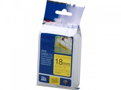 Brother | TZe-S641 Strong Adhesive Laminated Tape | Black on Yellow | TZe | 8 m | 1.8 cm - Image 2