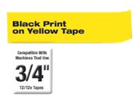 Brother | TZe-S641 Strong Adhesive Laminated Tape | Black on Yellow | TZe | 8 m | 1.8 cm - Image 13