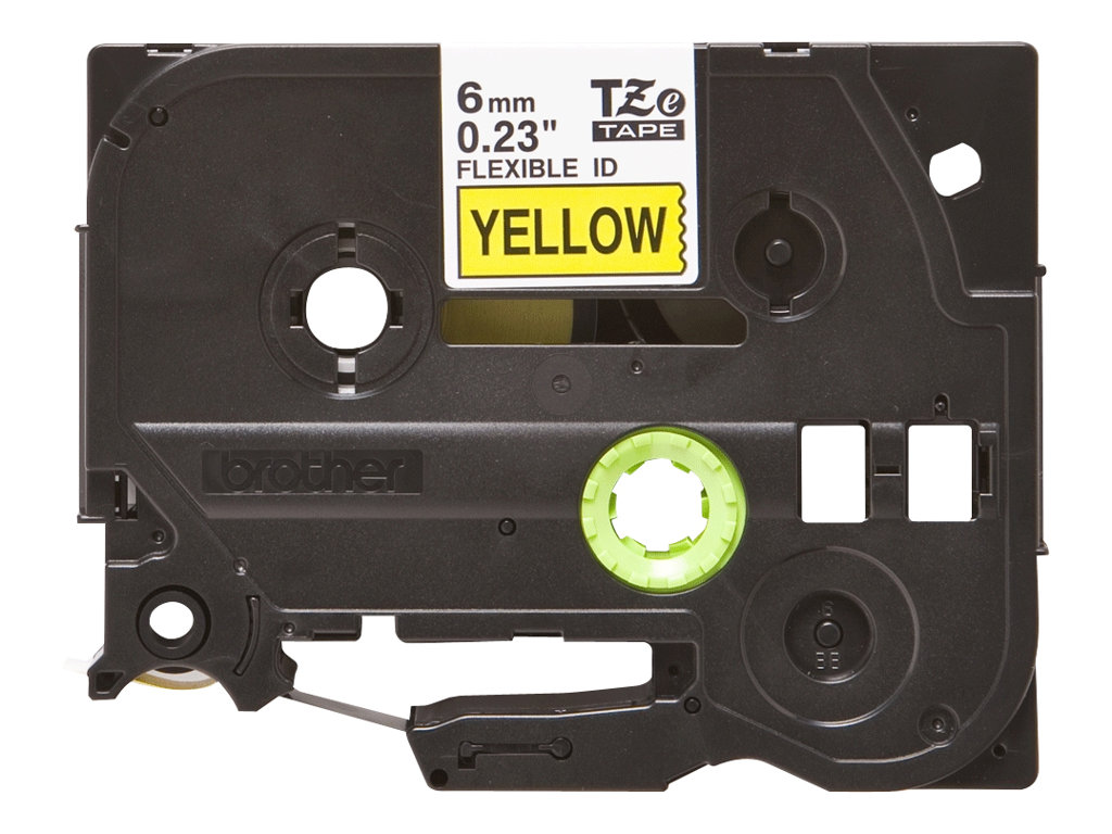 Brother | TZe-FX611 Flexible ID Laminated Tape | Black on Yellow | TZe | 8 m | 6 cm - Image 10
