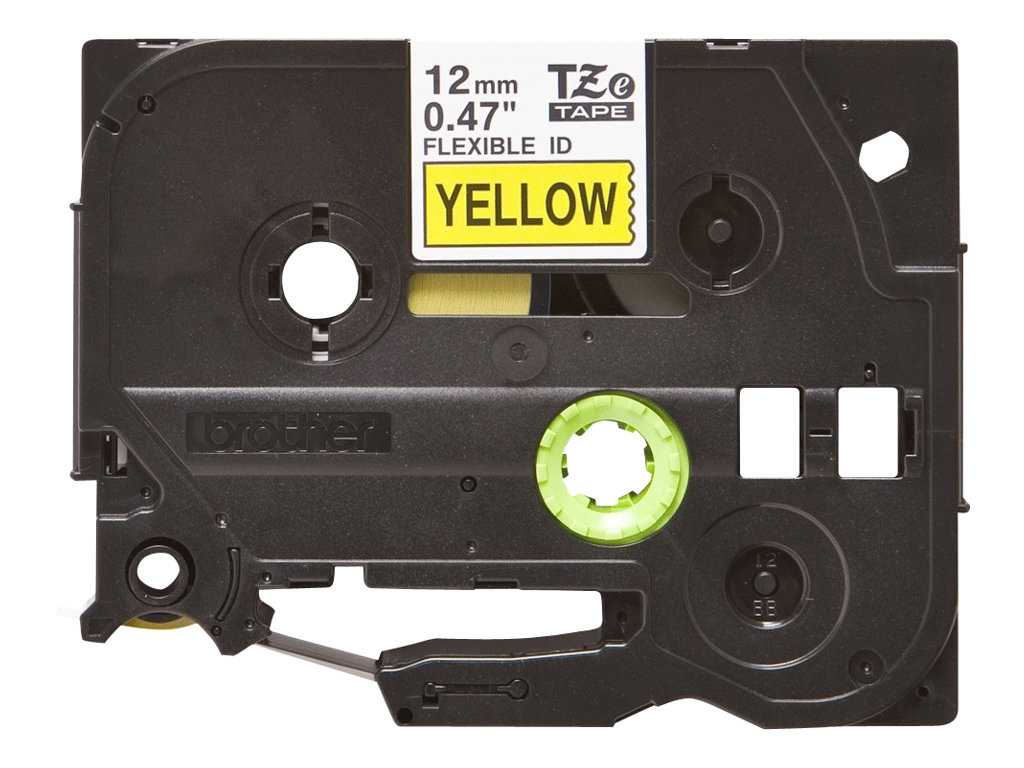 Brother | TZe-FX631 Flexible ID Laminated Tape | Black on Yellow | TZe | 8 m | 1.2 cm - Image 7