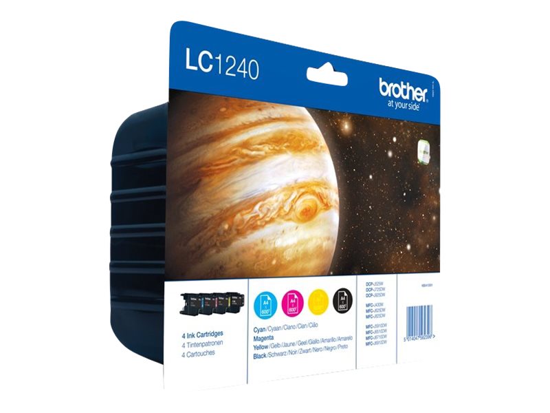 Brother LC1240 Multipack | Ink Cartridge | Black, Cyan, Magenta, Yellow - Image 2