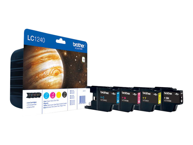 Brother LC1240 Multipack | Ink Cartridge | Black, Cyan, Magenta, Yellow - Image 4