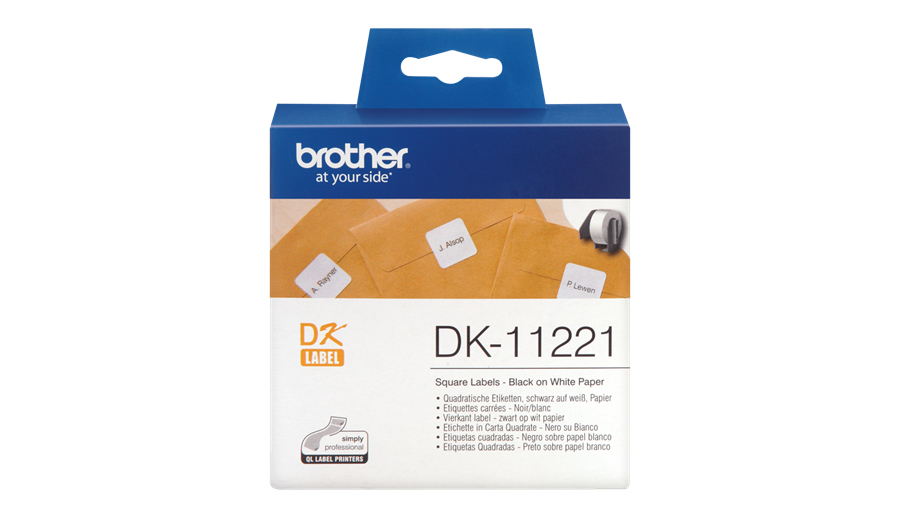 Brother | DK-11221 Square Paper Label | White | DK | 23mm - Image 4