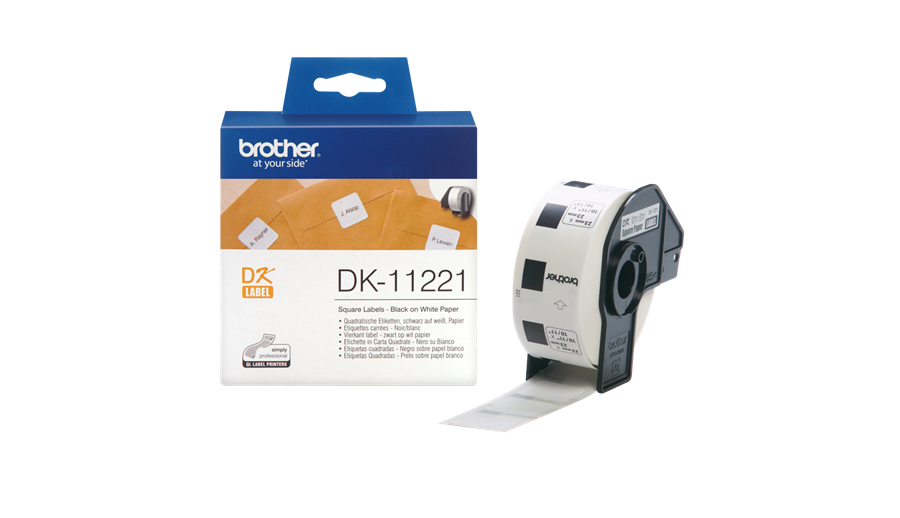 Brother | DK-11221 Square Paper Label | White | DK | 23mm - Image 6