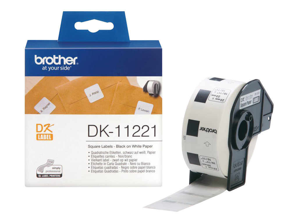 Brother | DK-11221 Square Paper Label | White | DK | 23mm - Image 7