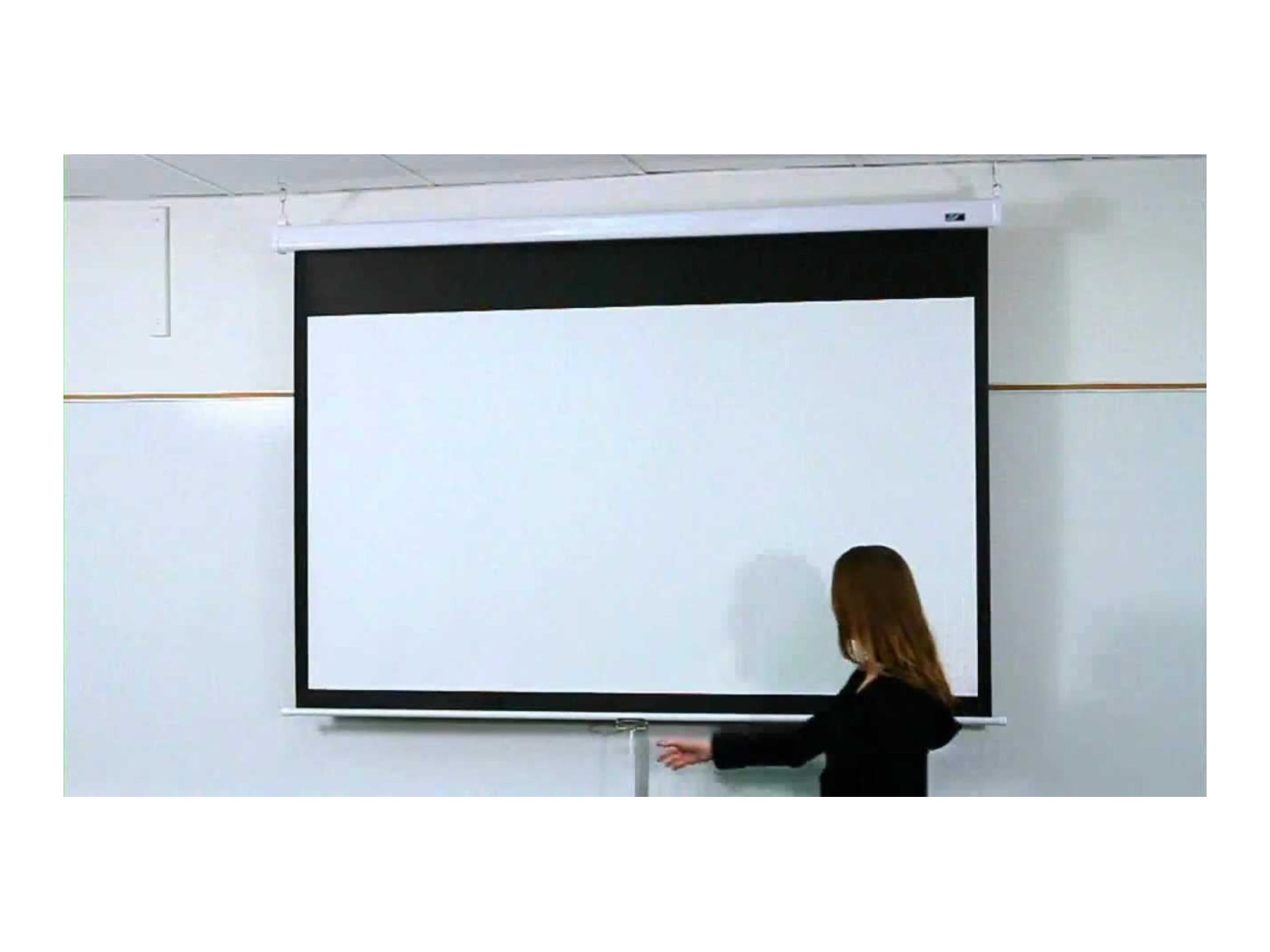 Elite Screens | Manual Series | M100XWH-E24 | Diagonal 100 " | 16:9 | Viewable screen width (W) 221 cm | White - Image 12