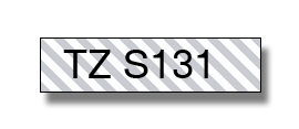Brother | TZe-S131 Strong Adhesive Laminated Tape | Black on Clear | TZe | 8 m | 1.2 cm - Image 2