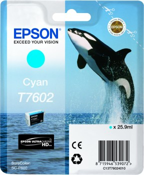Epson T7602 | Ink Cartridge | Cyan