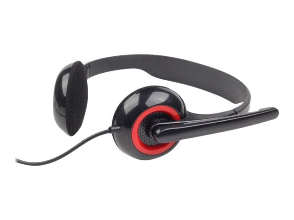 Gembird | MHS-002 Stereo headset | Built-in microphone | 3.5 mm | Black/Red - Image 7