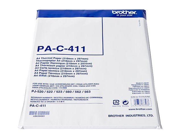 Brother | PAC411 Thermal paper for PJ663 and PJ673 | A4 - Image 2