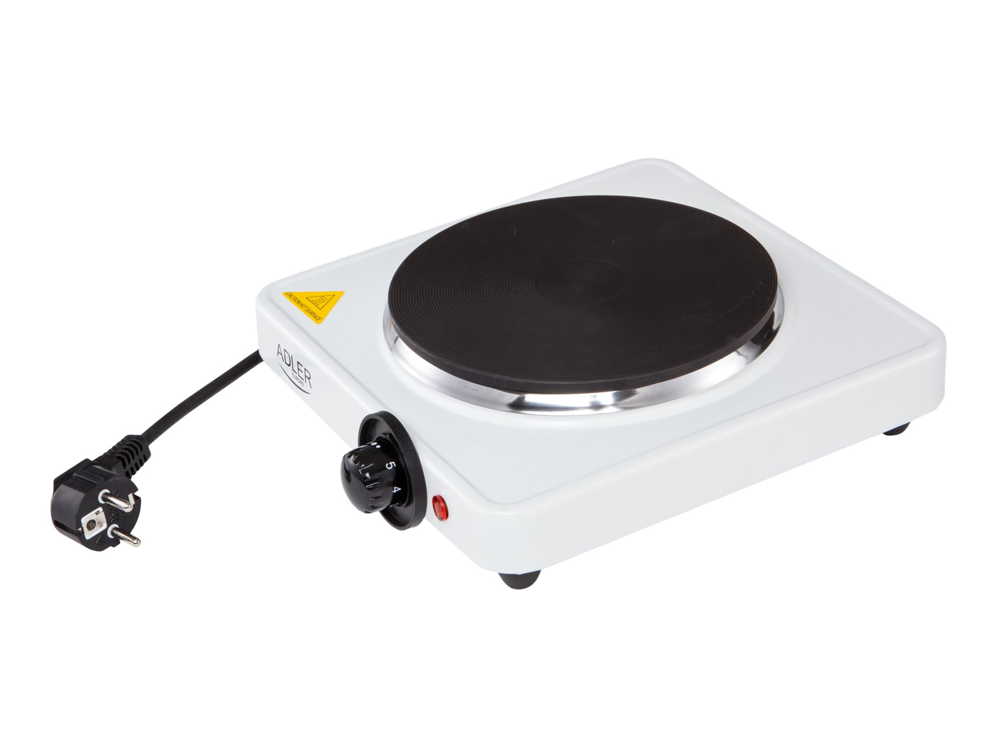 Adler | Free standing table hob | AD 6503 | Number of burners/cooking zones 1 | White | Electric - Image 2