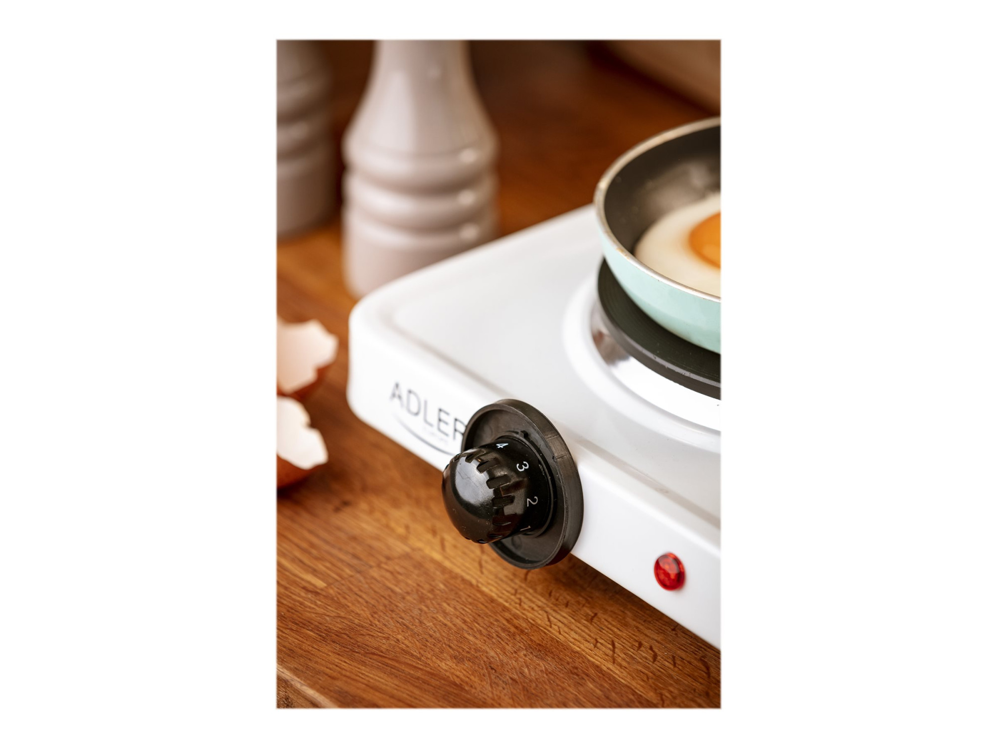 Adler | Free standing table hob | AD 6503 | Number of burners/cooking zones 1 | White | Electric - Image 8