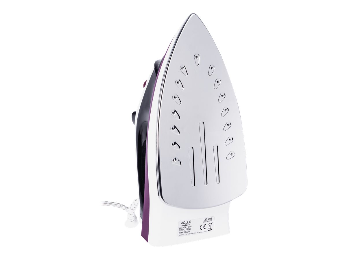Iron | Adler | AD 5022 | With cord | 2200 W | Purple/White - Image 4