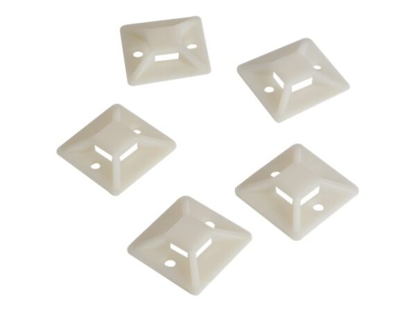 Cable Tie Mounts 28x28 mm | KAB0044 | Adhesive base for cable ties. For the structured laying of cables or hoses. - Image 2